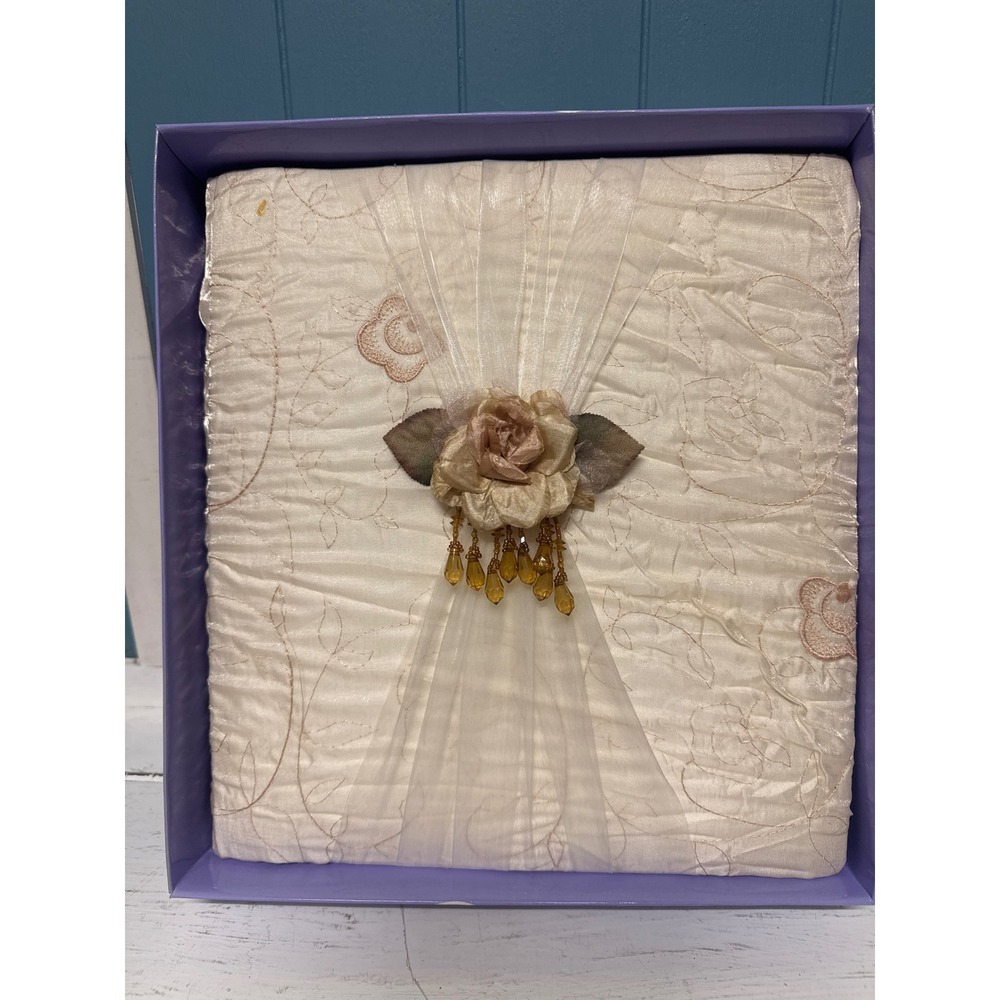 Elegant Wedding Keepsake‎ Photo Album w/ full pages Memory Book floral